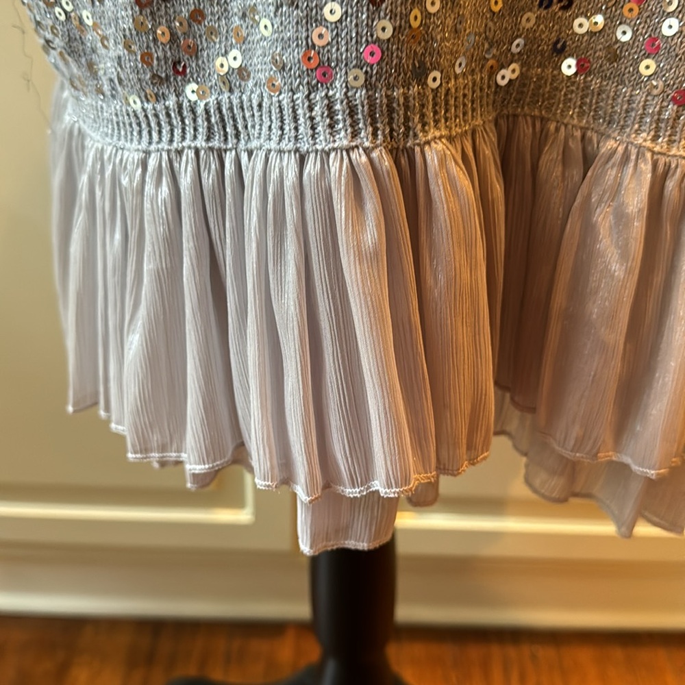NWOT silver sequin sweater dress - Picture 2 of 4